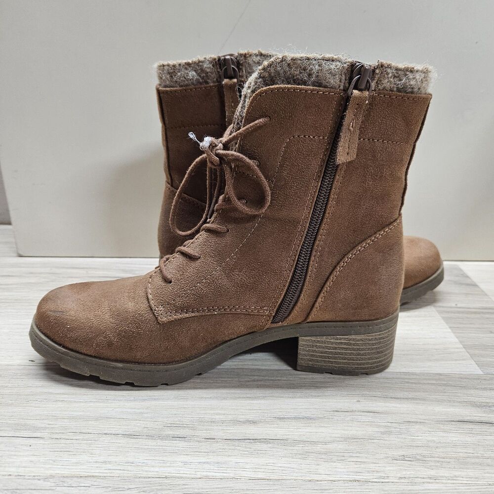 Universal Thread Womens Brown Ankle Boots Size 8.5 Casual Neutral Lace Up - Picture 7 of 11